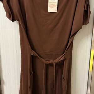 Elegant Brown Women's Dress